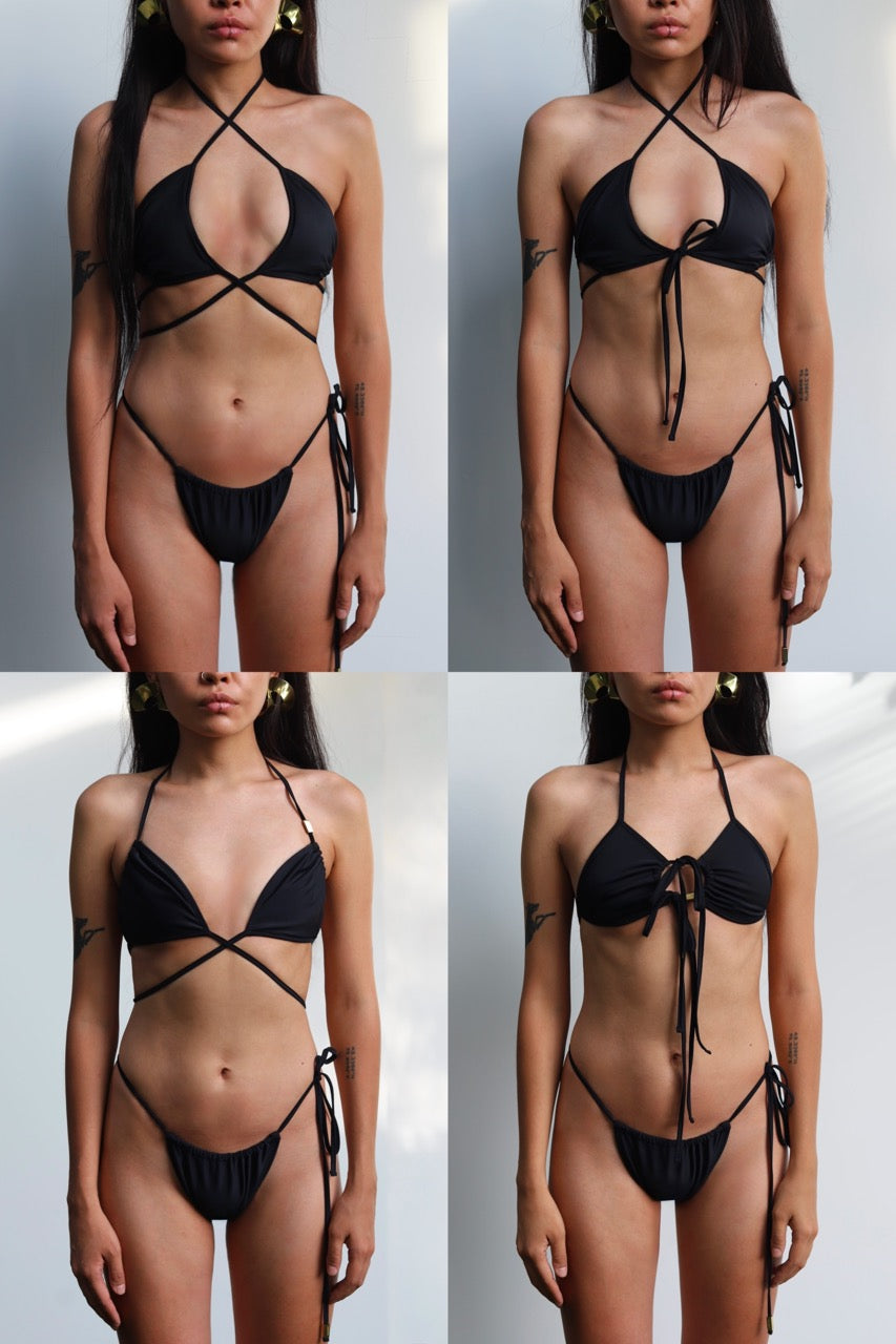 Transforma Bikini Top – Nero