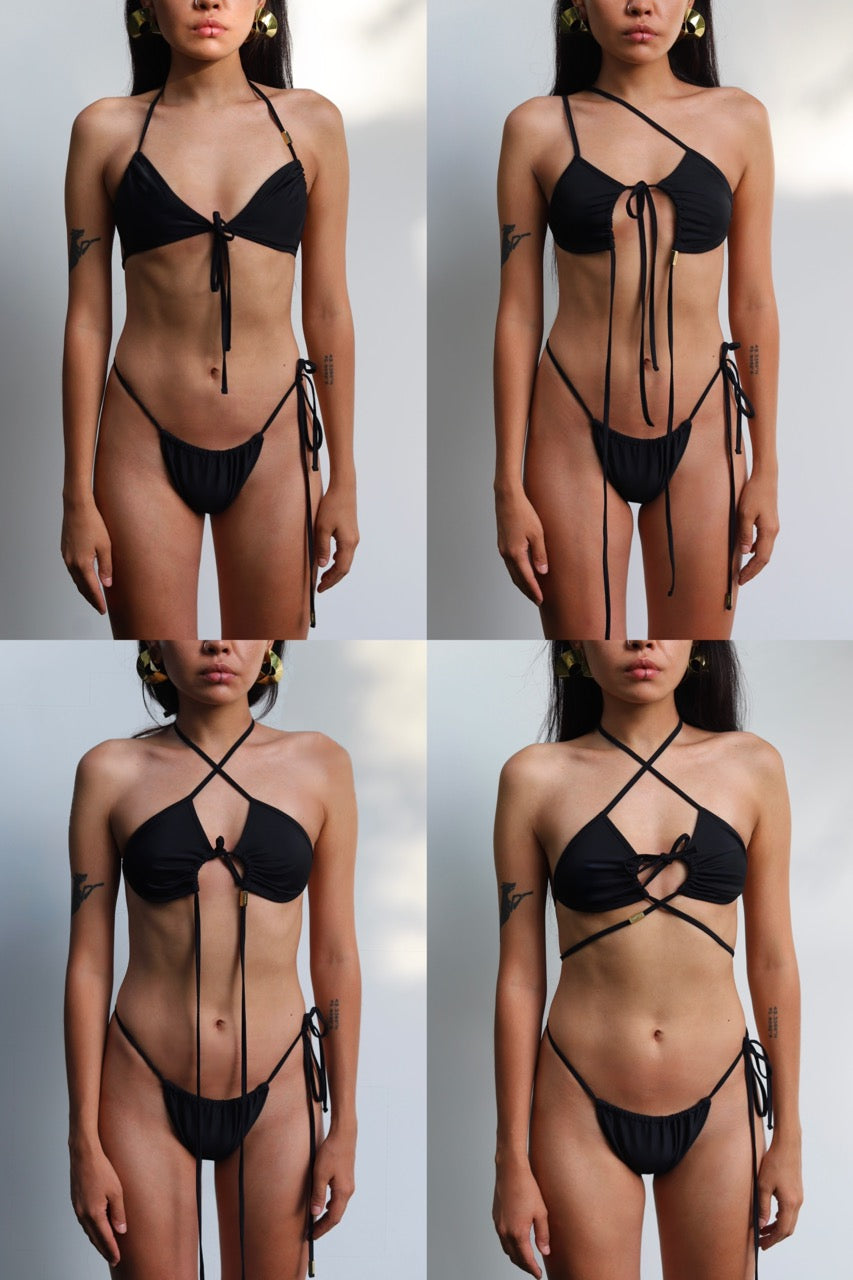 Transforma Bikini Top – Nero