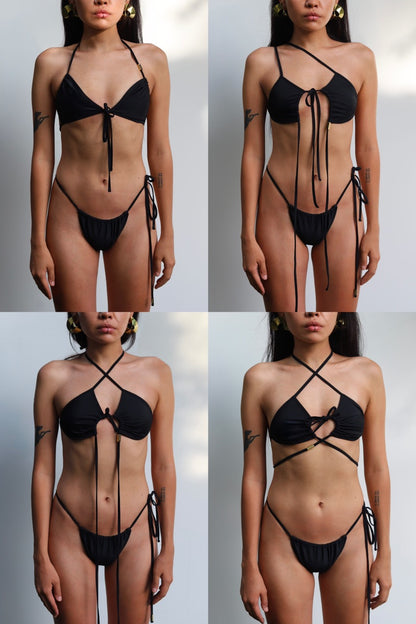 Transforma Bikini Top – Nero