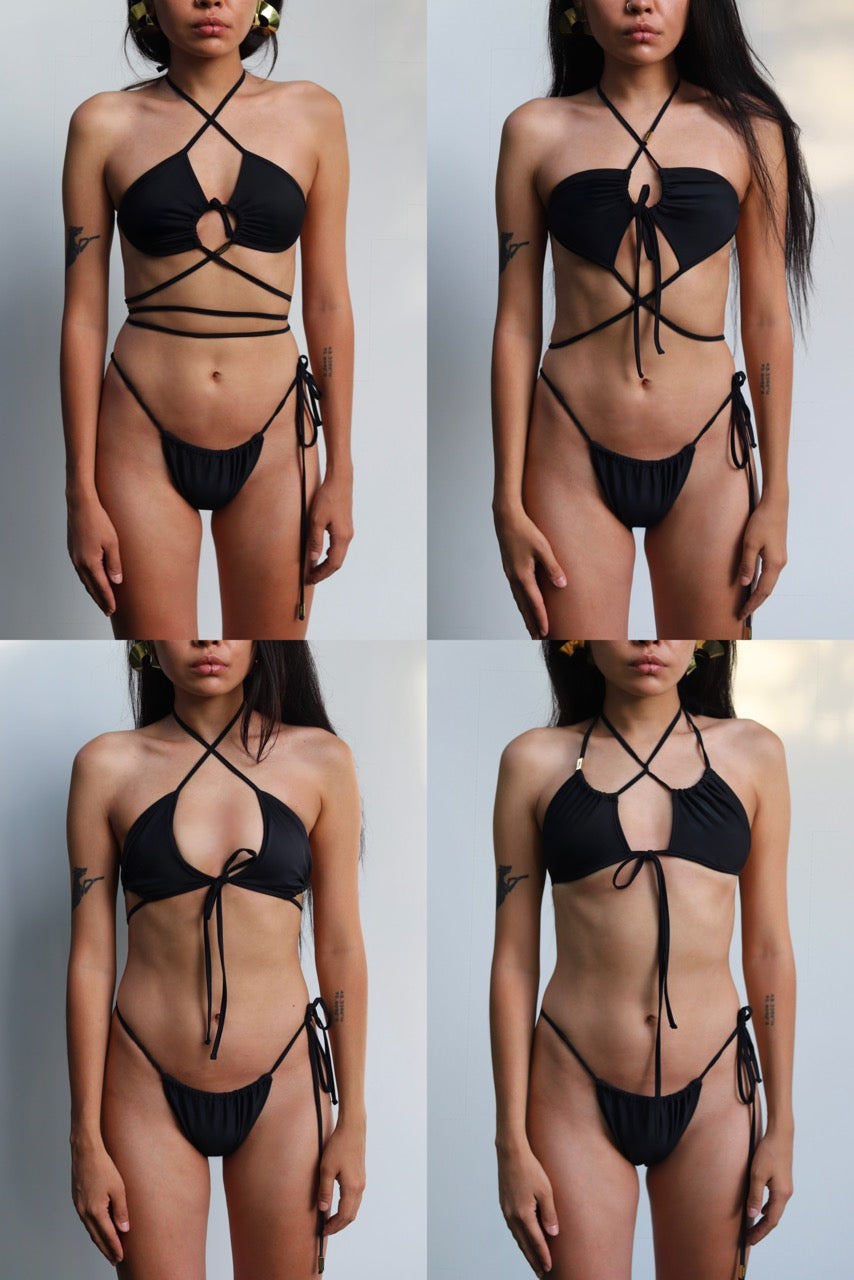 Transforma Bikini Top – Nero